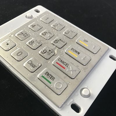 Weather Resistant Waterproof Keypad Sus 304 Stainless Steel With Rubber Buttons